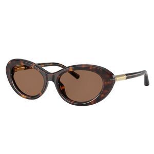Dolce & Gabbana DG 4519 502/73 Havana Plastic Oval Sunglasses Brown Lens
